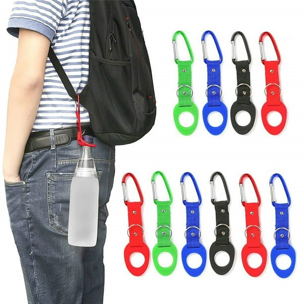 1PC Travel Kit Water Bottle Holder Buckle Carabiner Backpack Hanger Hook 